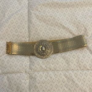 Vintage 80’s Gold Belt with Ornate Buckle